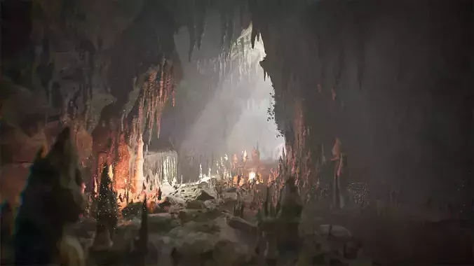 Cave Environment 68 Assets Low-poly 3D model
