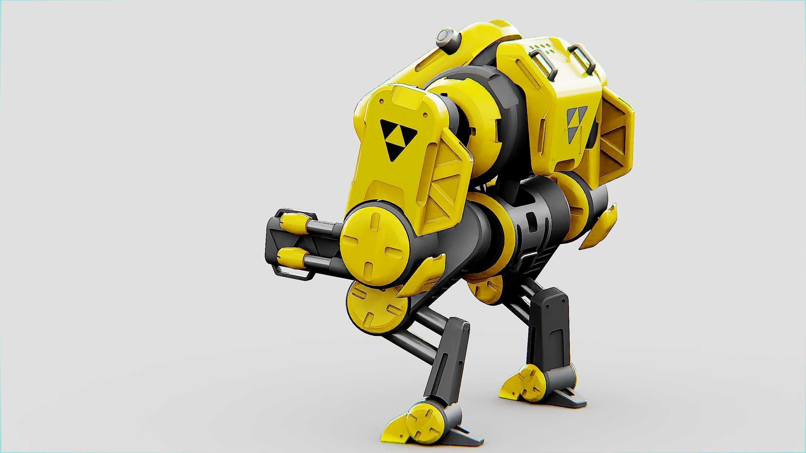 MILITARY BOT S-200  Rigged for Unreal Engine - Unity - MIXAMO 3D model_11