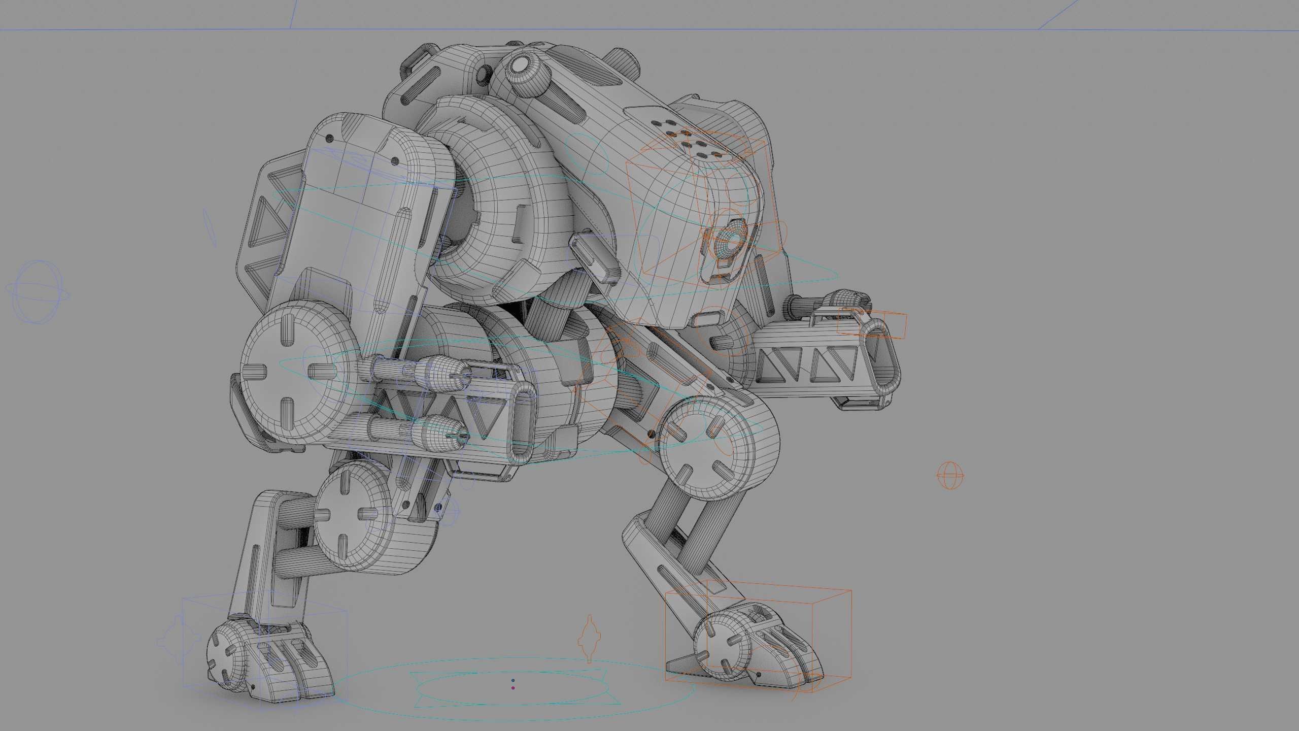 MILITARY BOT S-200  Rigged for Unreal Engine - Unity - MIXAMO 3D model_42