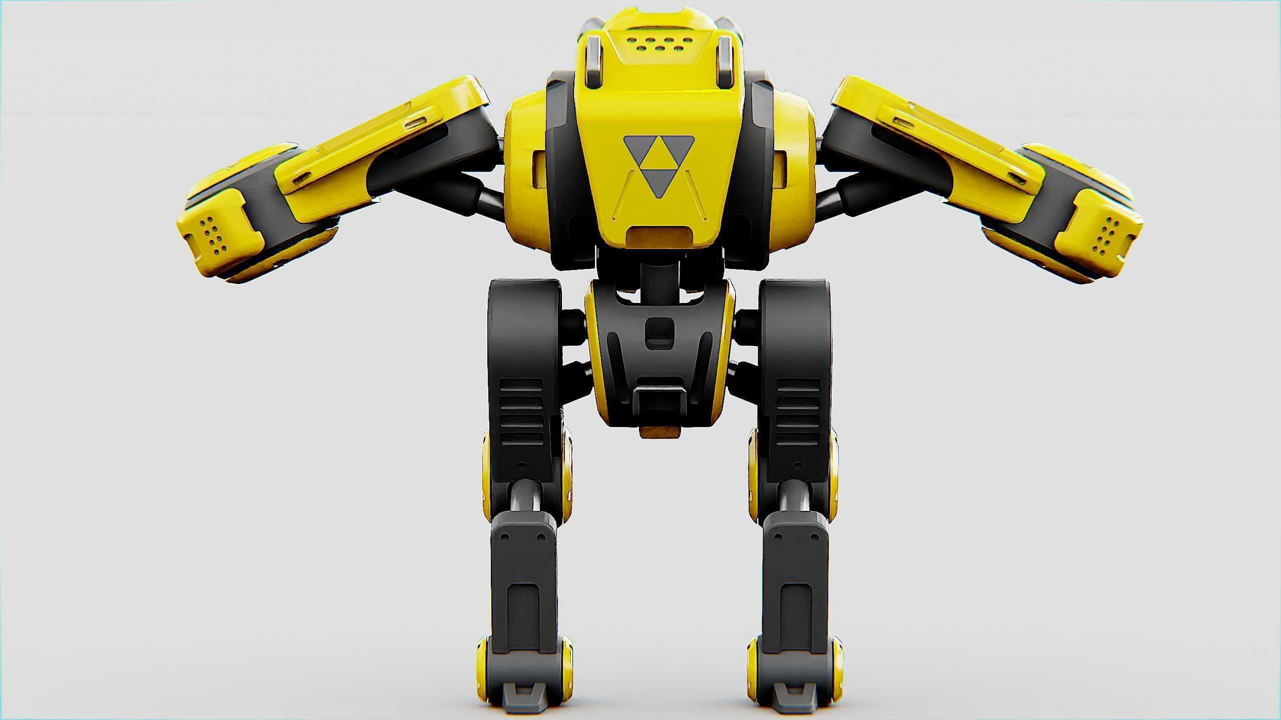 MILITARY BOT S-200  Rigged for Unreal Engine - Unity - MIXAMO 3D model_25