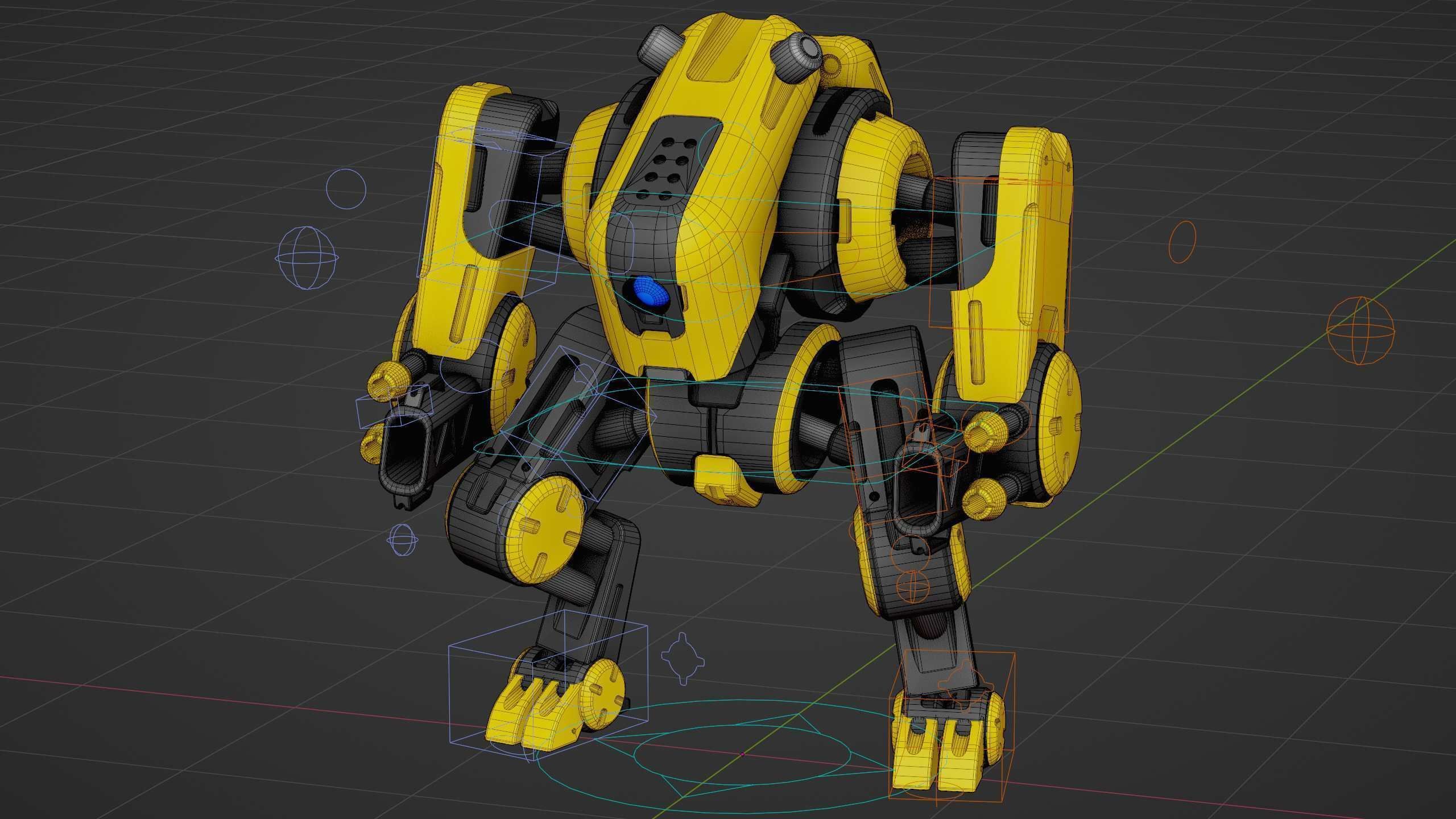 MILITARY BOT S-200  Rigged for Unreal Engine - Unity - MIXAMO 3D model_37