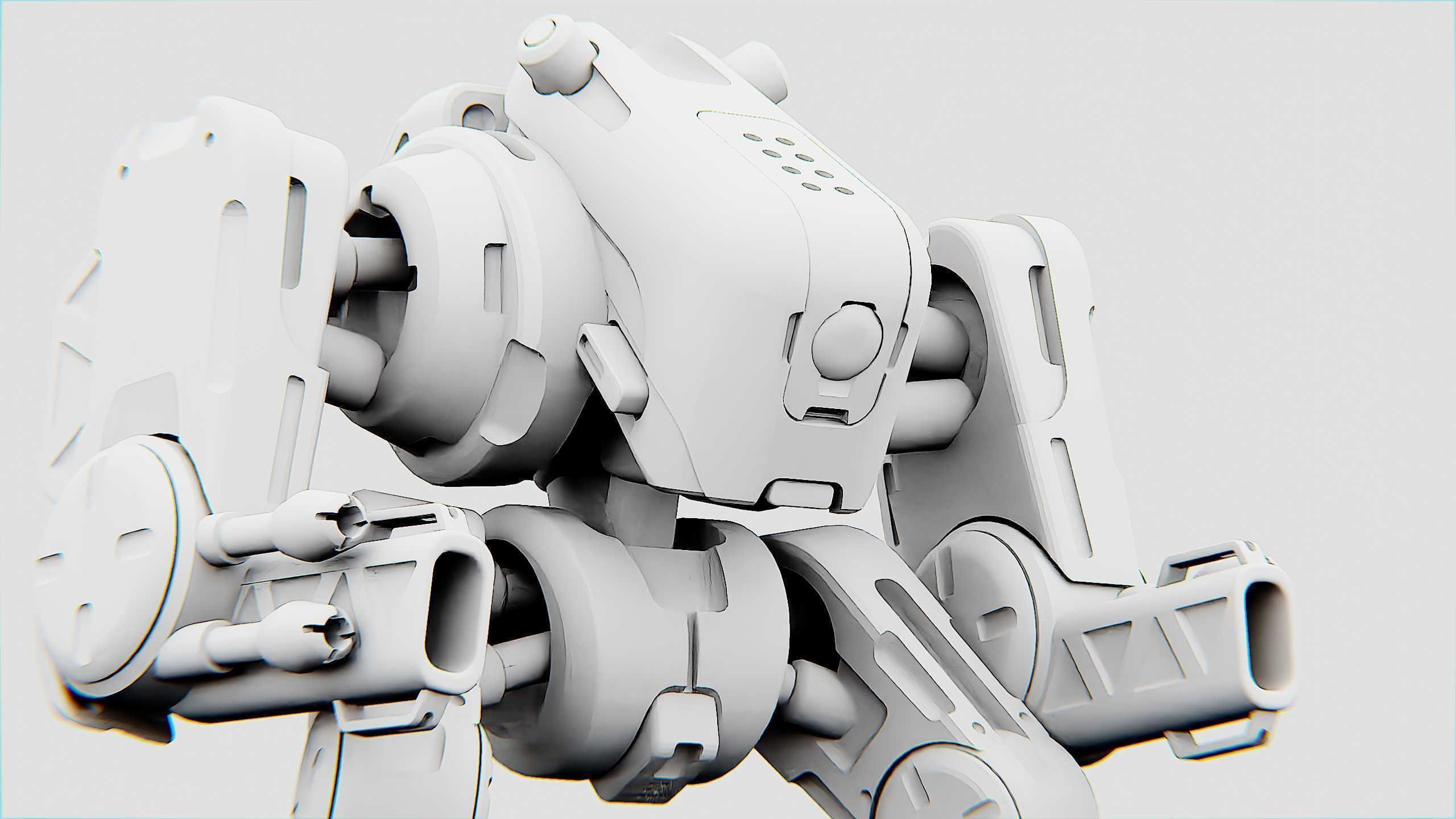 MILITARY BOT S-200  Rigged for Unreal Engine - Unity - MIXAMO 3D model_35