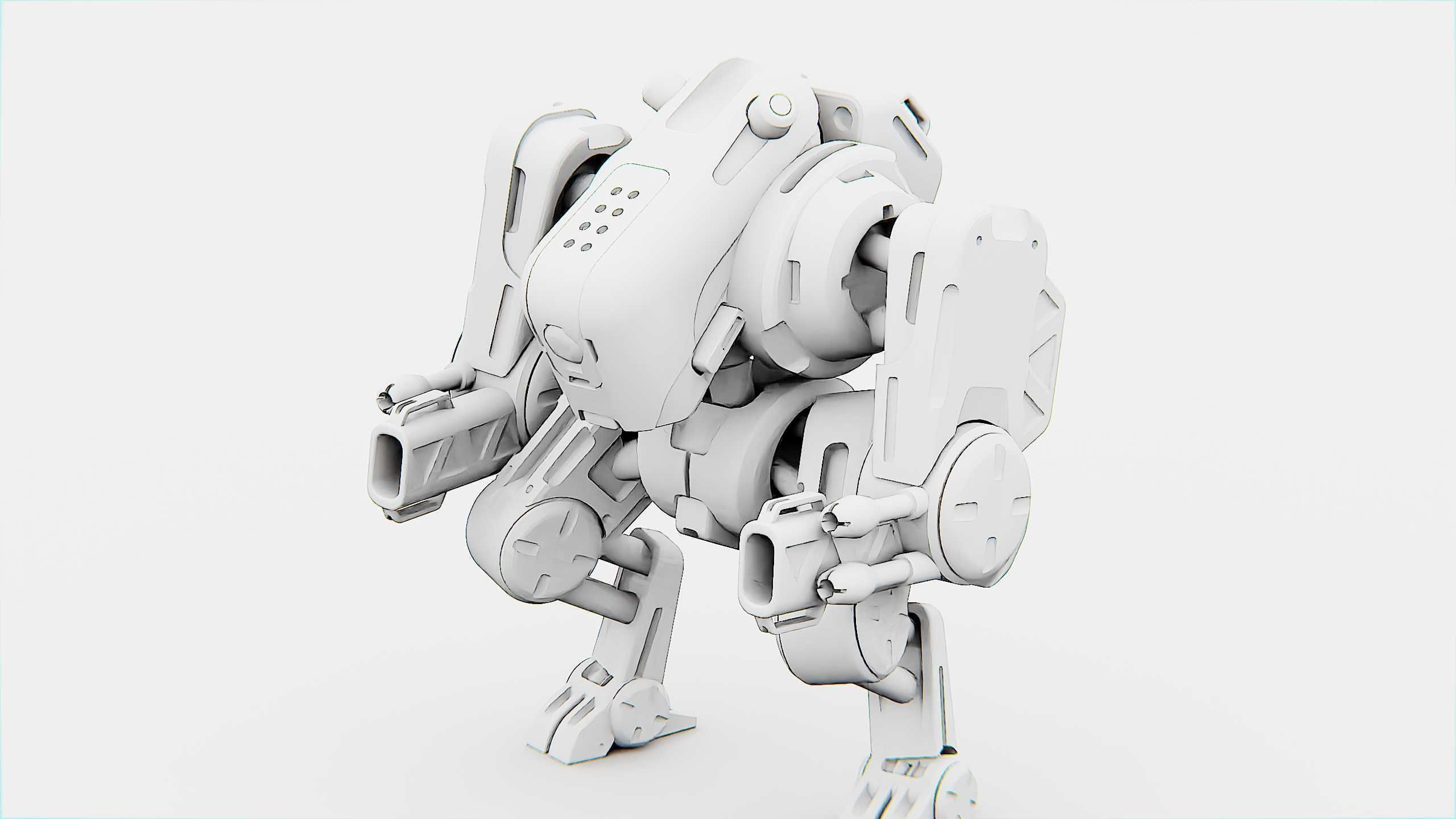 MILITARY BOT S-200  Rigged for Unreal Engine - Unity - MIXAMO 3D model_36