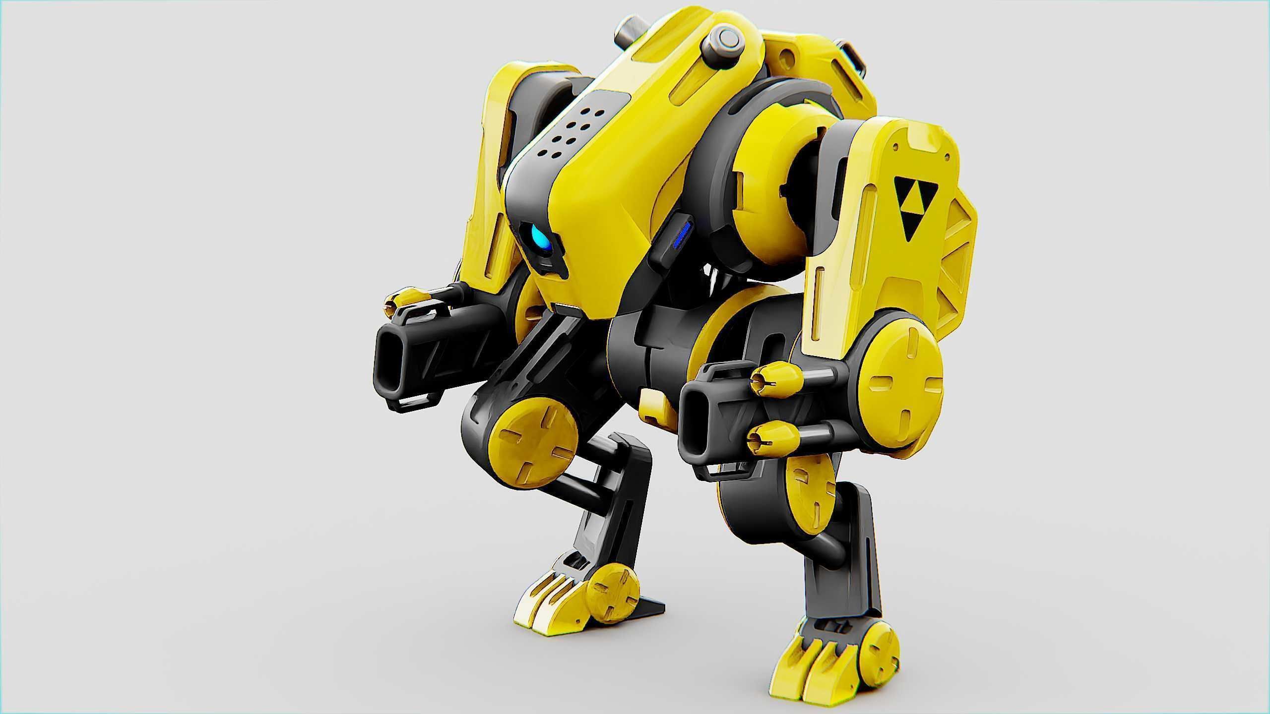 MILITARY BOT S-200  Rigged for Unreal Engine - Unity - MIXAMO 3D model_7