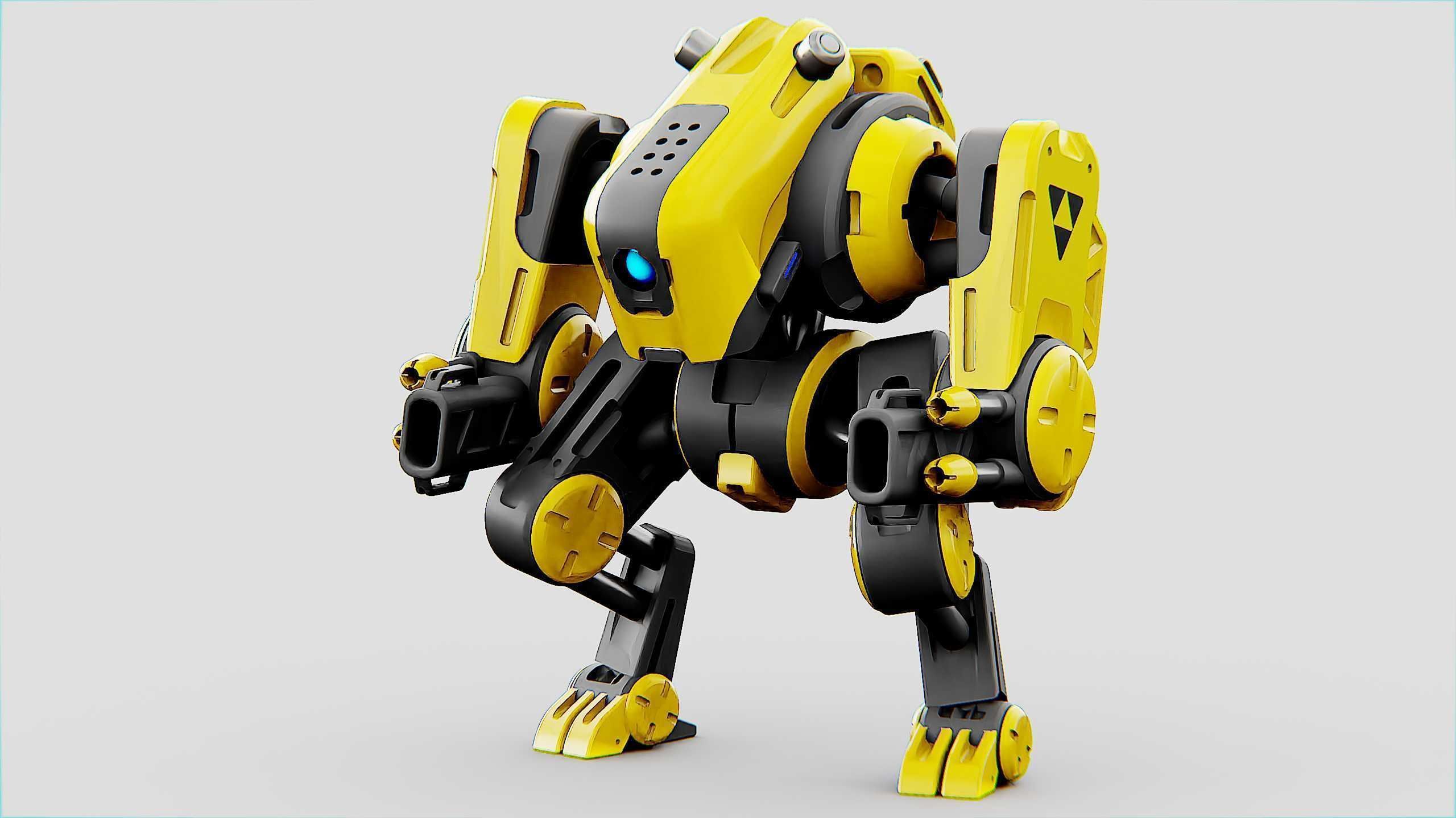 MILITARY BOT S-200  Rigged for Unreal Engine - Unity - MIXAMO 3D model_6