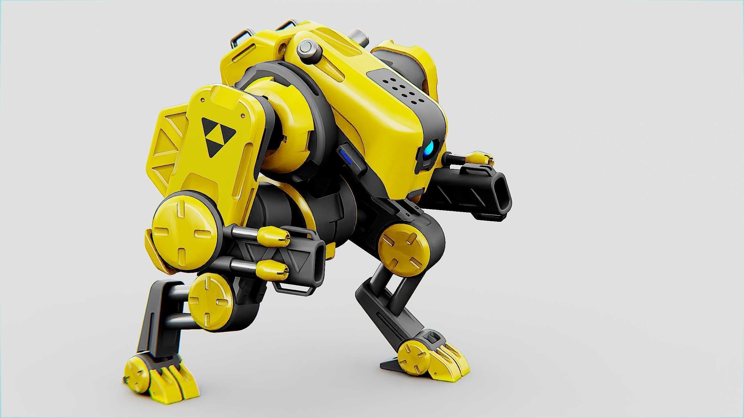 MILITARY BOT S-200  Rigged for Unreal Engine - Unity - MIXAMO 3D model_31