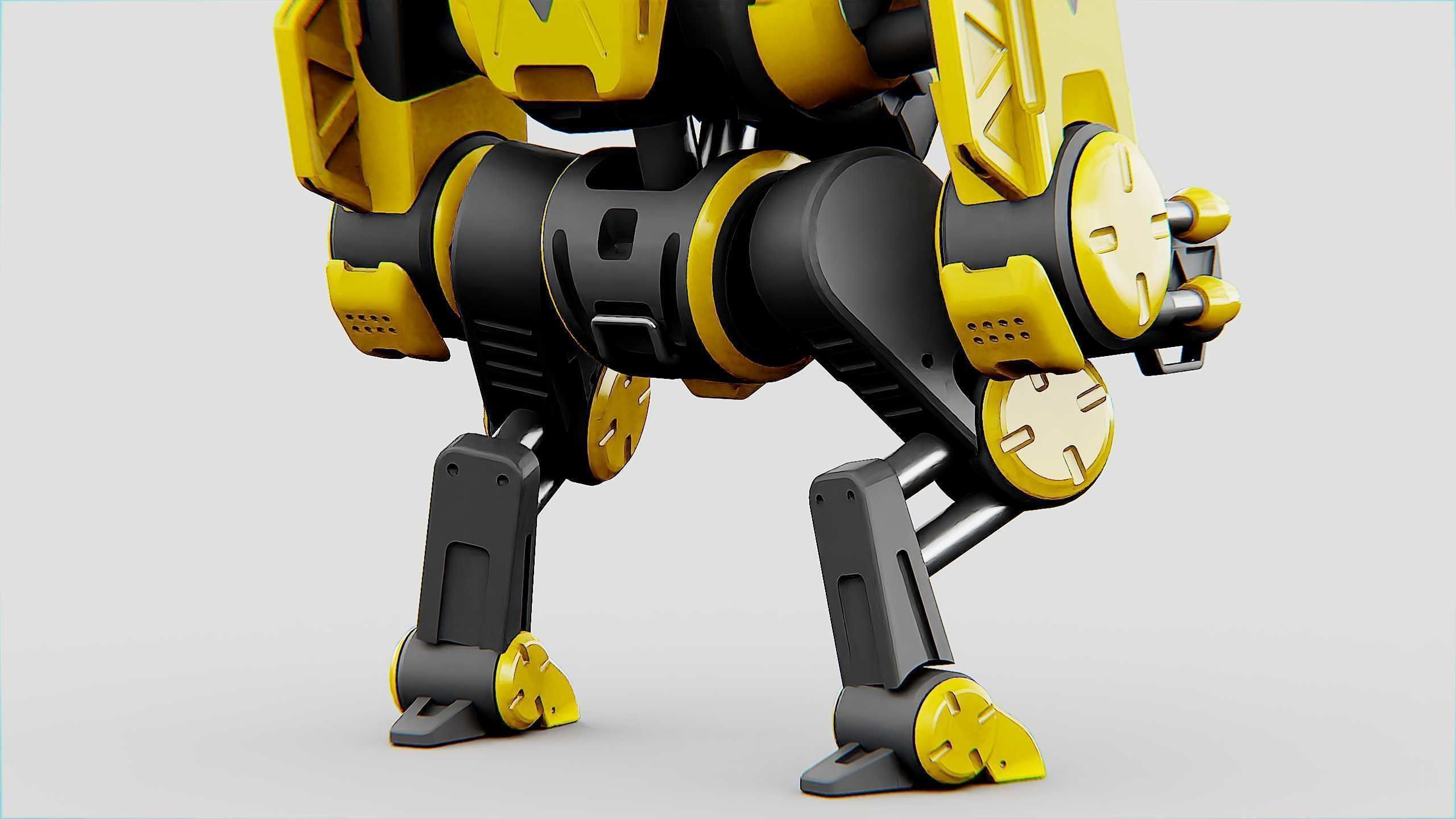 MILITARY BOT S-200  Rigged for Unreal Engine - Unity - MIXAMO 3D model_22