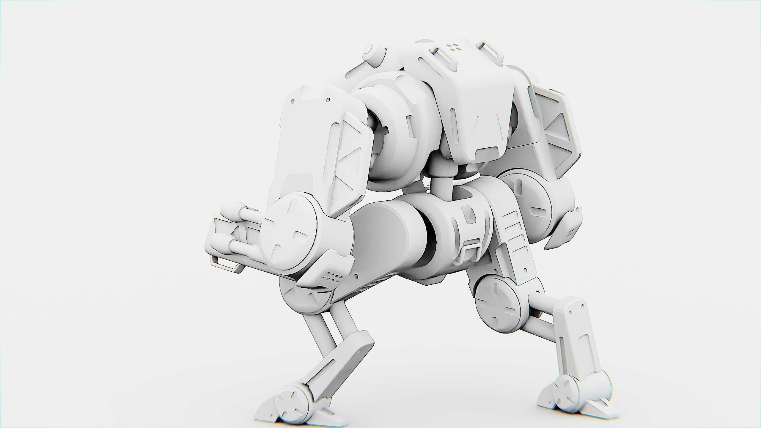 MILITARY BOT S-200  Rigged for Unreal Engine - Unity - MIXAMO 3D model_33