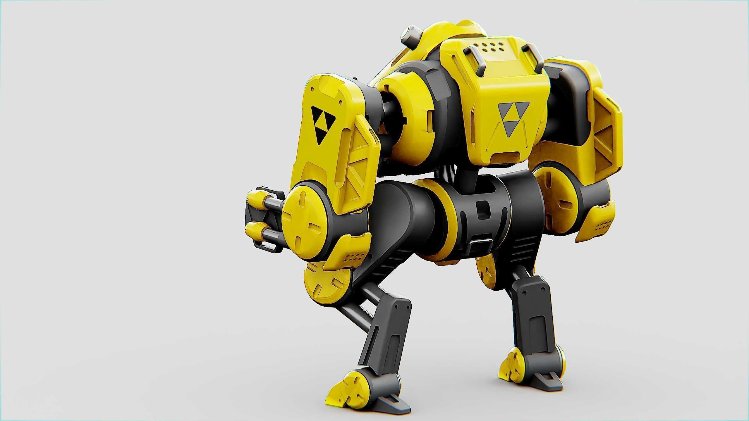 MILITARY BOT S-200  Rigged for Unreal Engine - Unity - MIXAMO 3D model_12
