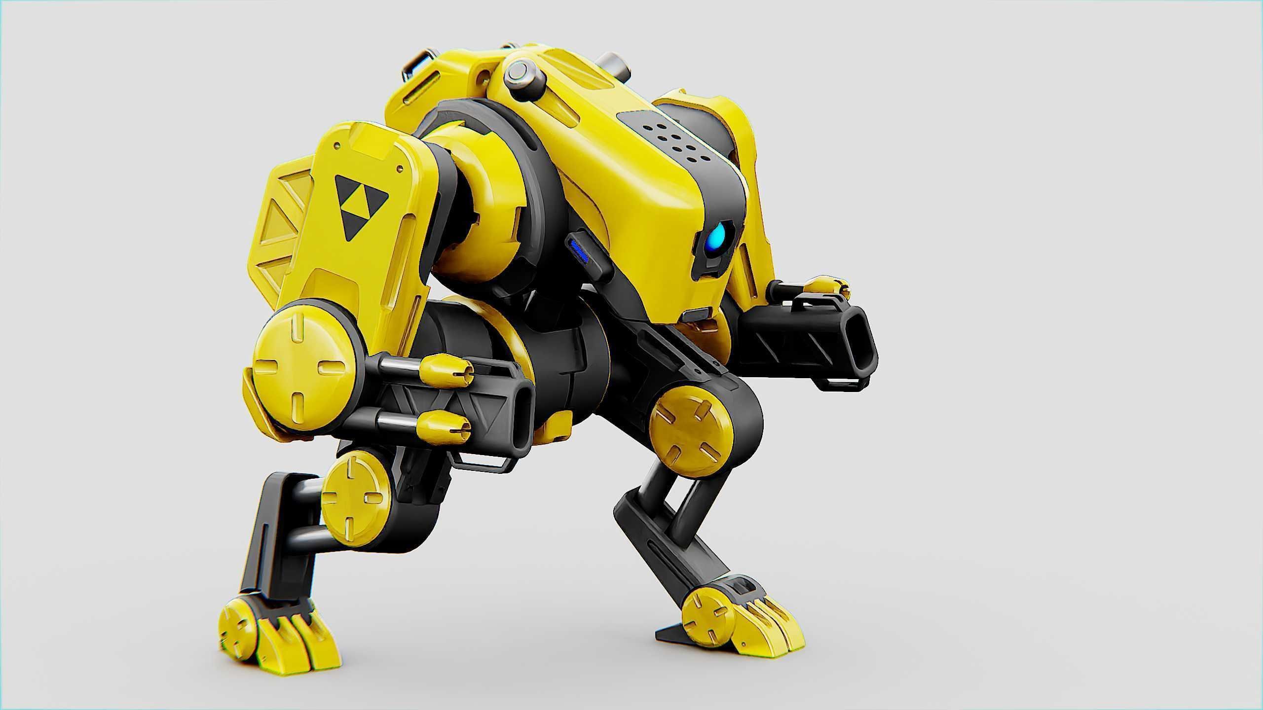 MILITARY BOT S-200  Rigged for Unreal Engine - Unity - MIXAMO 3D model_26