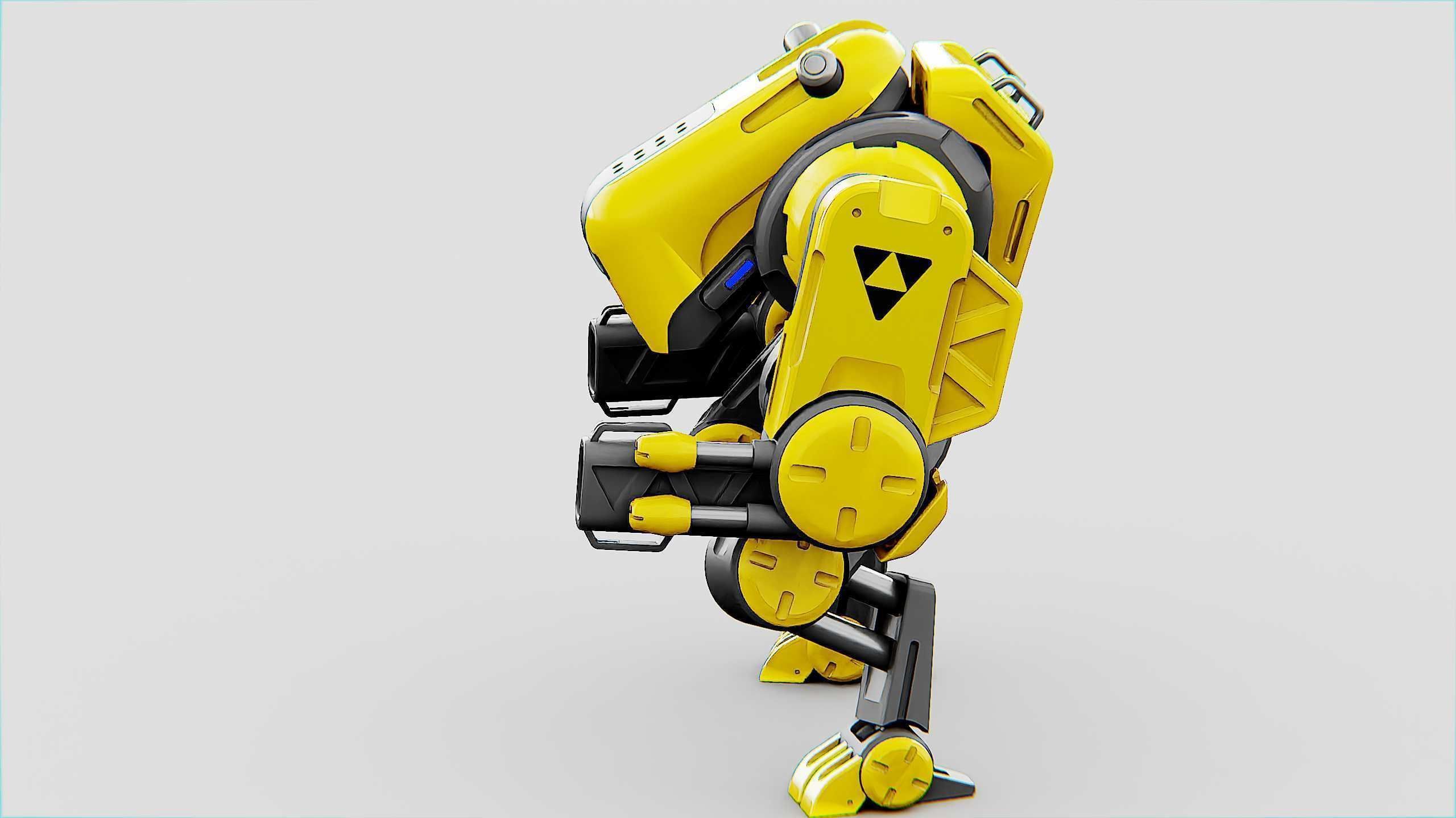MILITARY BOT S-200  Rigged for Unreal Engine - Unity - MIXAMO 3D model_9