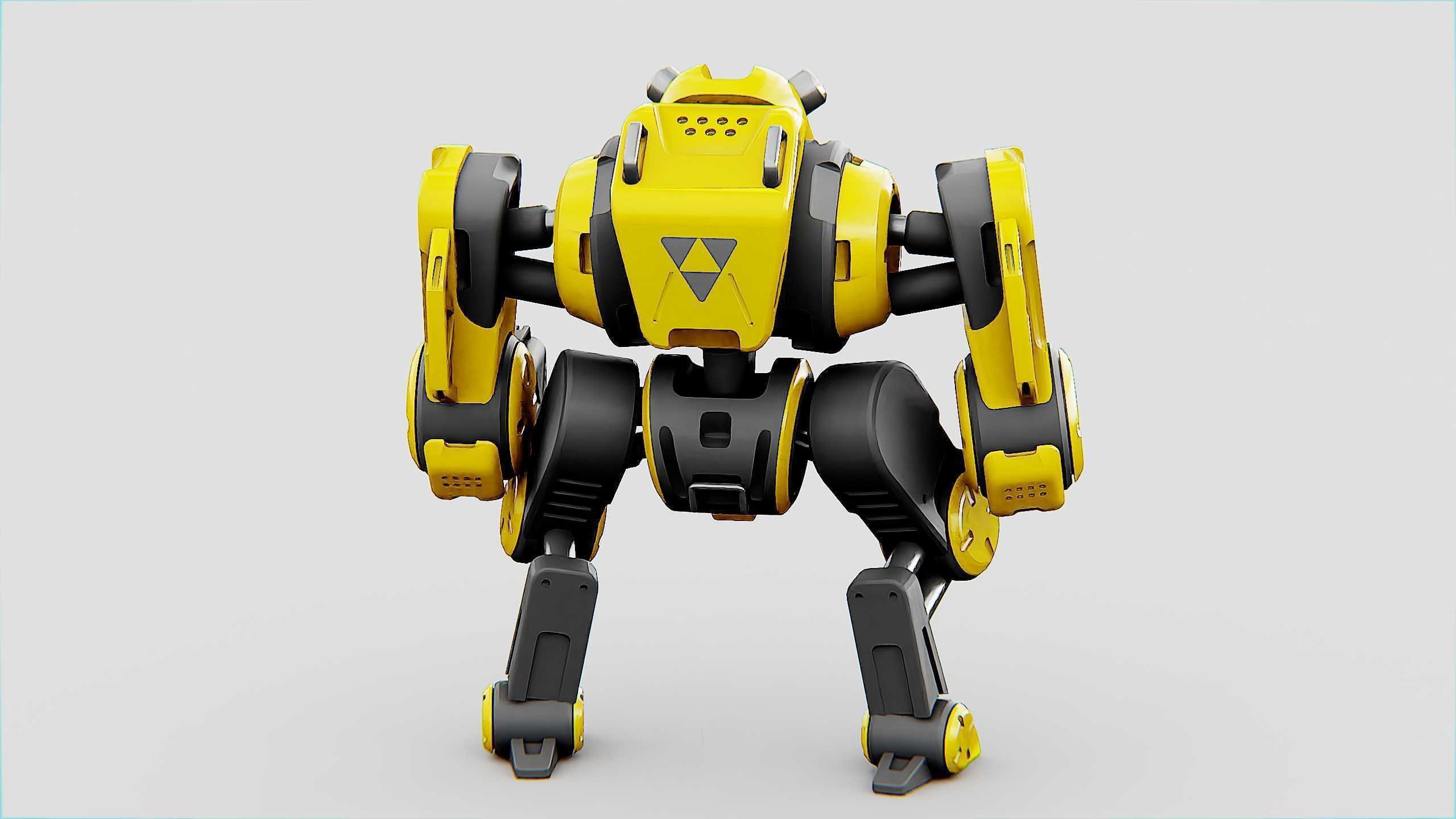 MILITARY BOT S-200  Rigged for Unreal Engine - Unity - MIXAMO 3D model_14