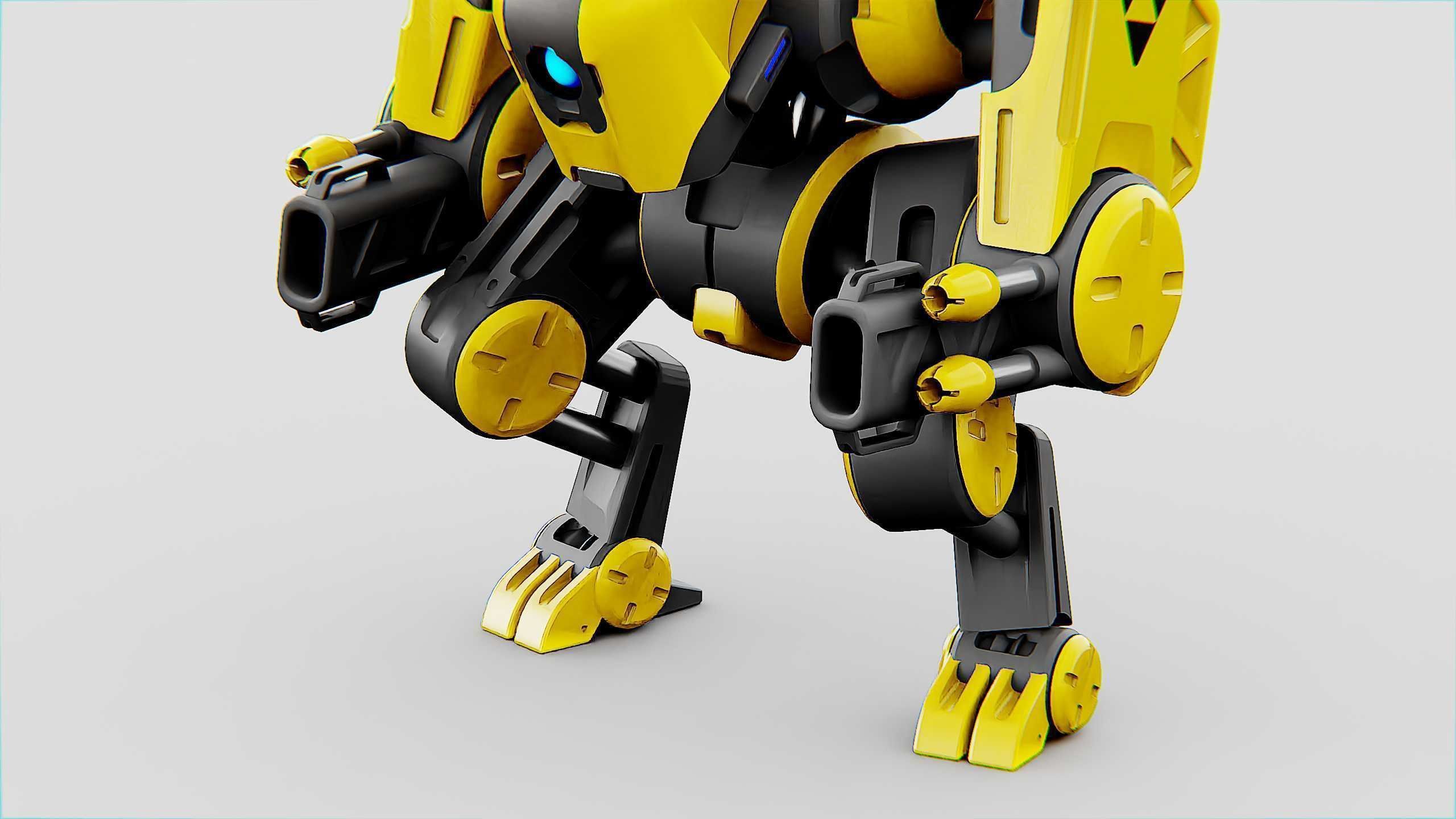 MILITARY BOT S-200  Rigged for Unreal Engine - Unity - MIXAMO 3D model_21