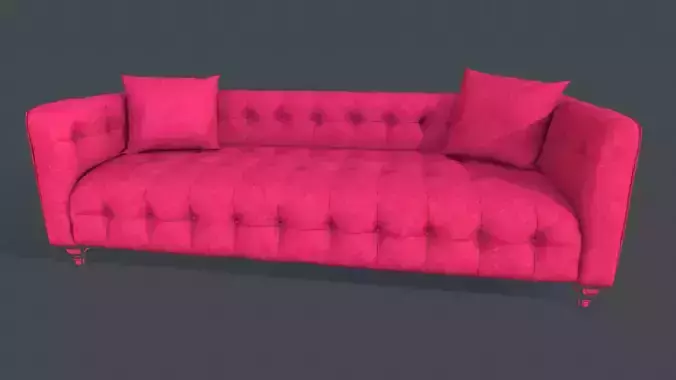 Pink Velvet Sofa
