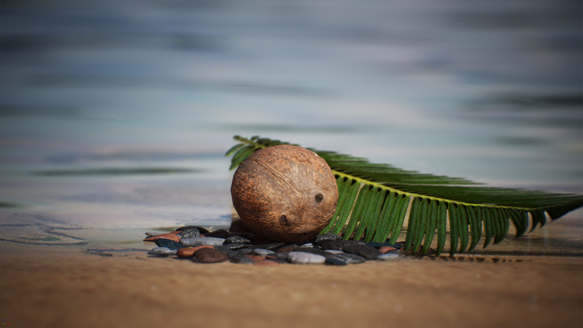 Desert Oasis 41 Assets Low-poly 3D model_1