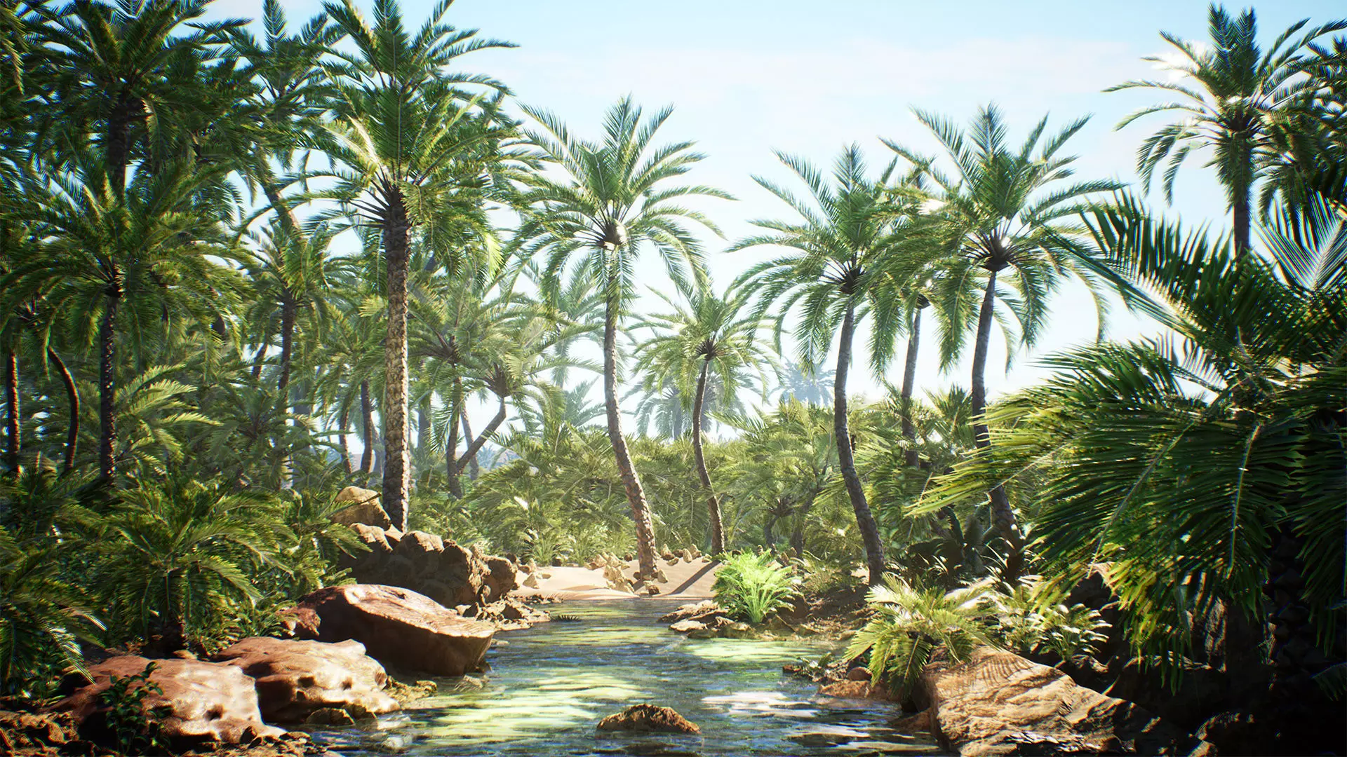 Desert Oasis 41 Assets Low-poly 3D model_0