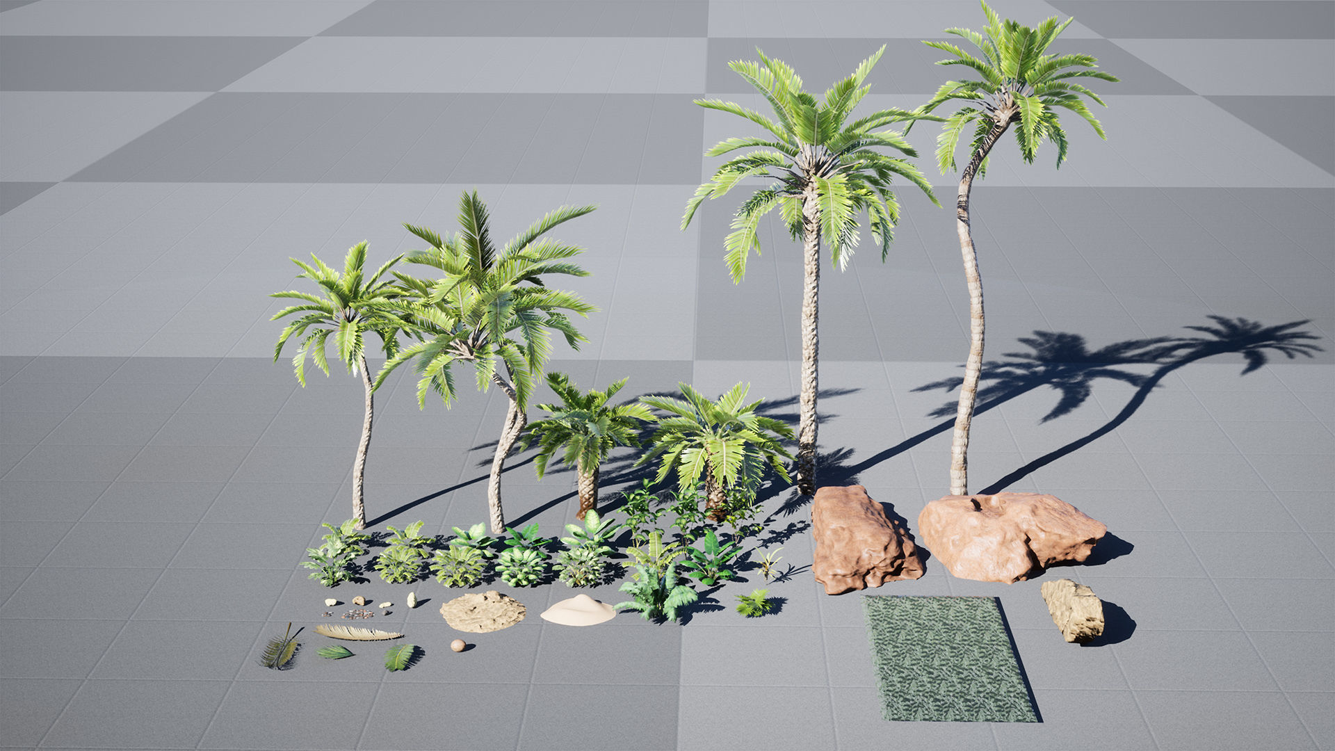 Desert Oasis 41 Assets Low-poly 3D model_10