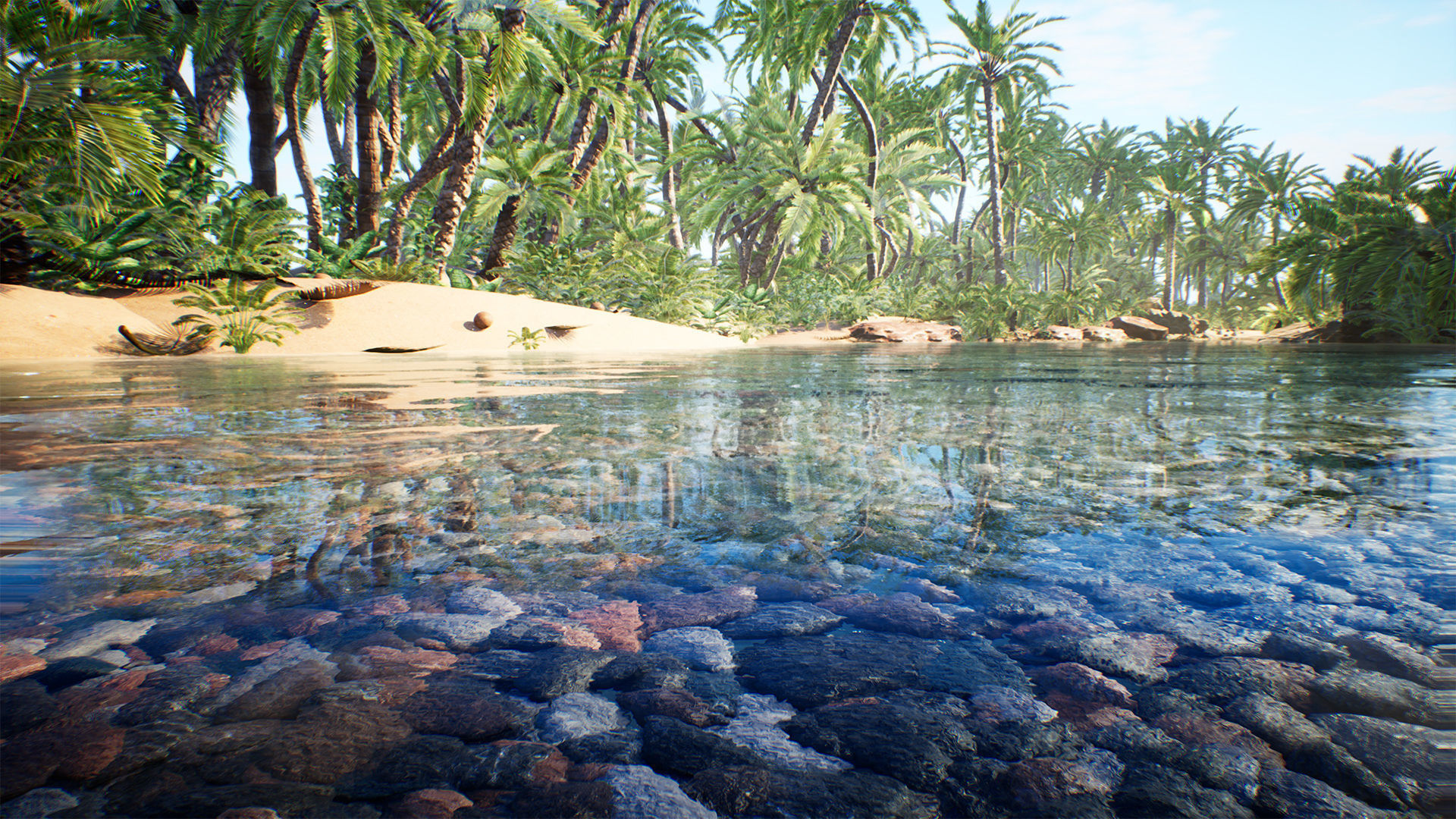 Desert Oasis 41 Assets Low-poly 3D model_7