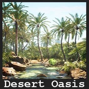 Desert Oasis 41 Assets Low-poly 3D model_11