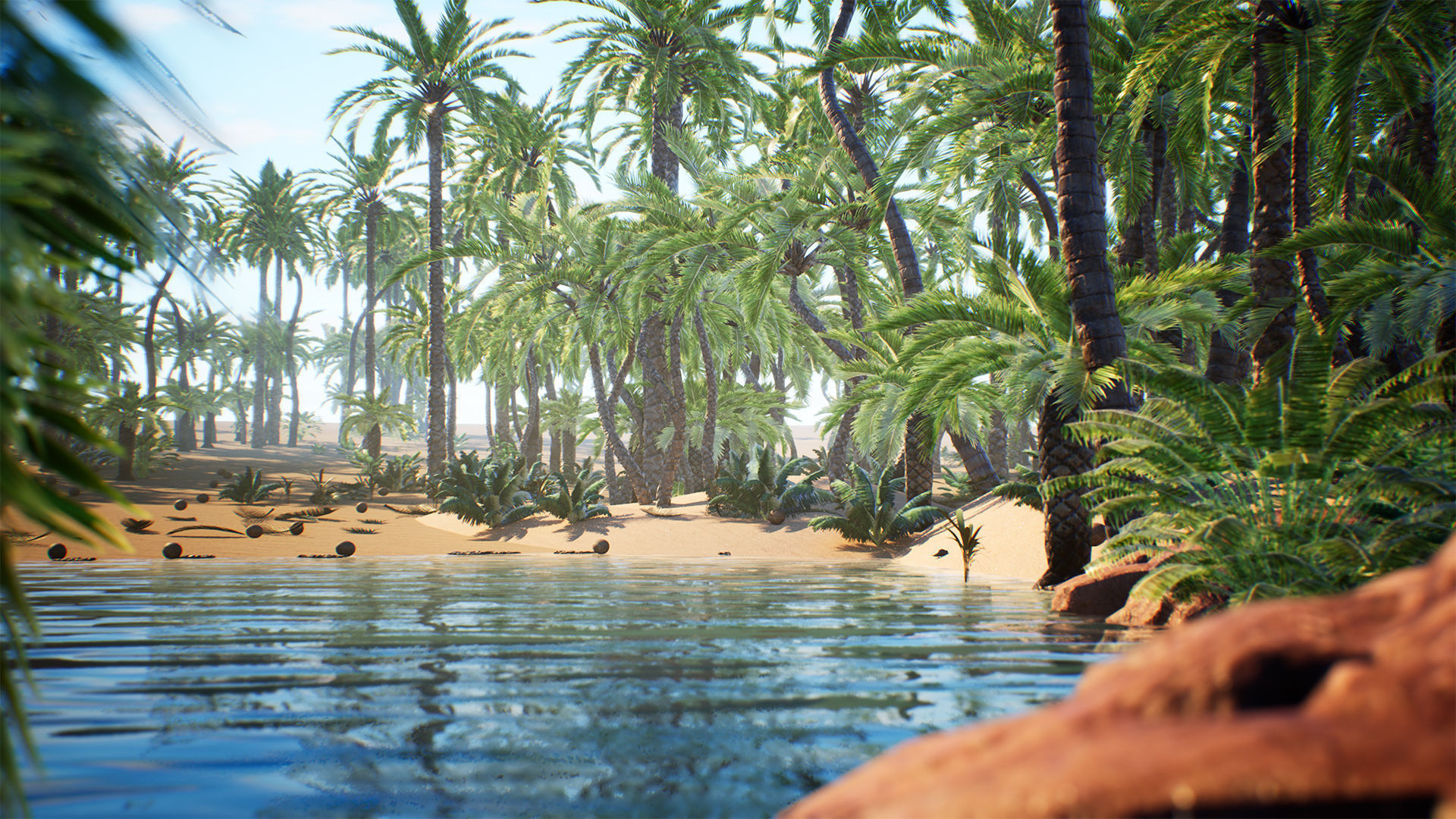 Desert Oasis 41 Assets Low-poly 3D model_3