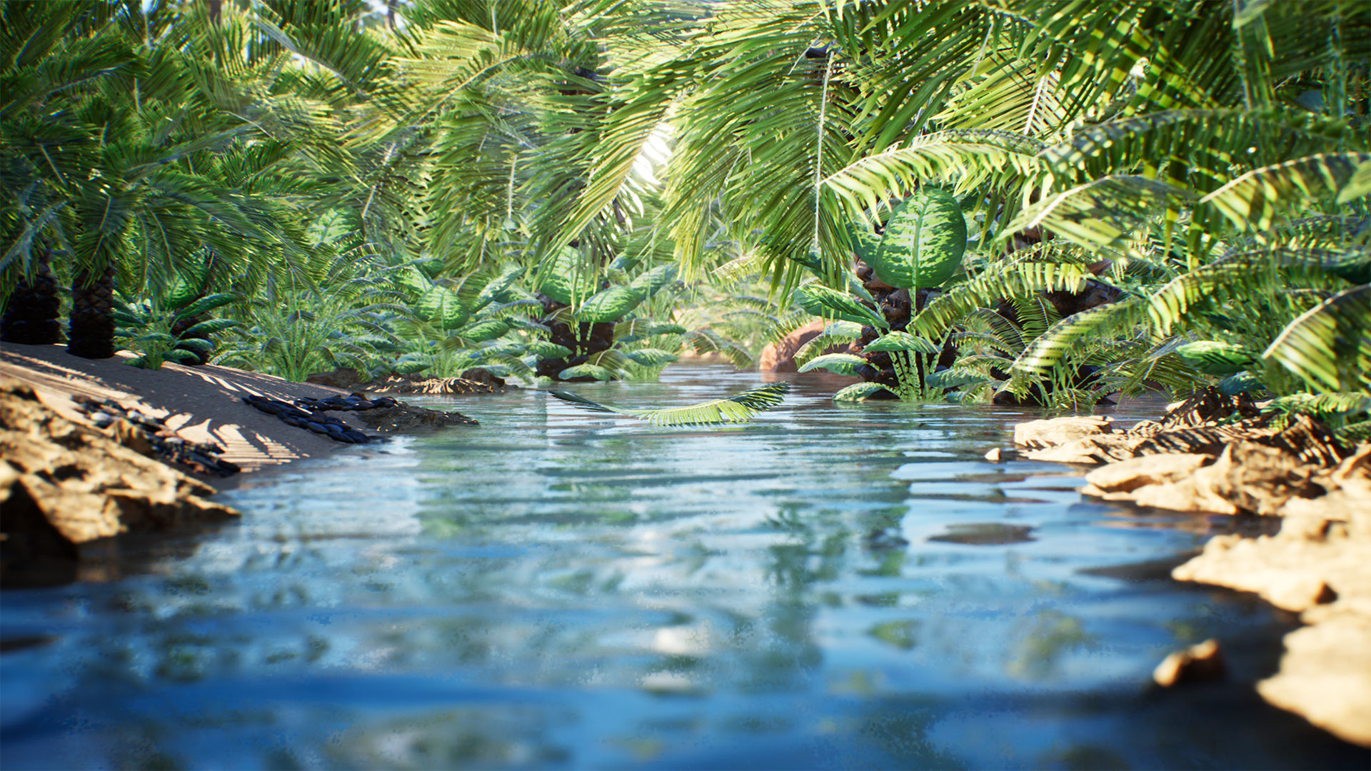 Desert Oasis 41 Assets Low-poly 3D model_4