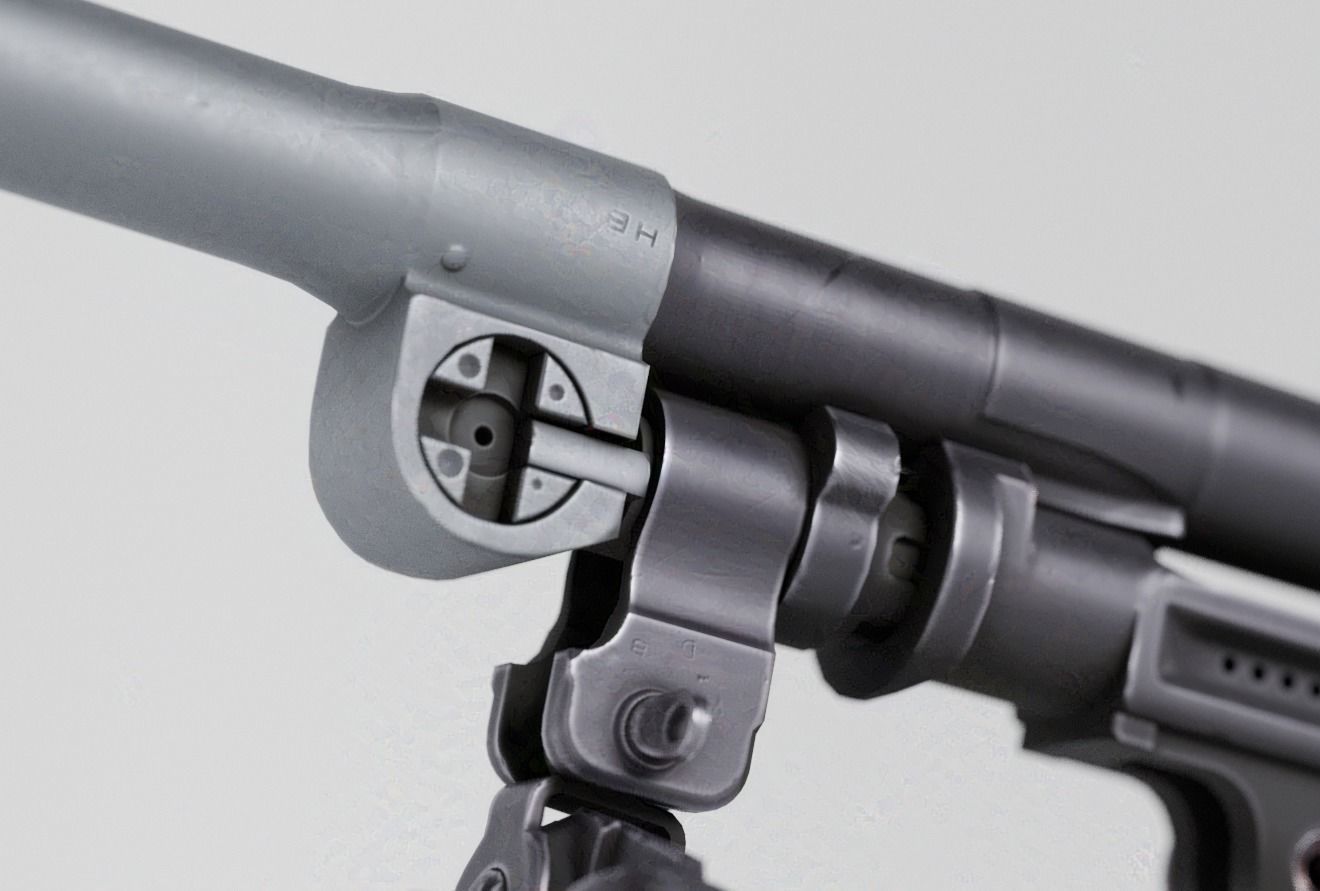 BREN MkI Light Machinegun  - Game and VFX-Ready Low-poly 3D model_3