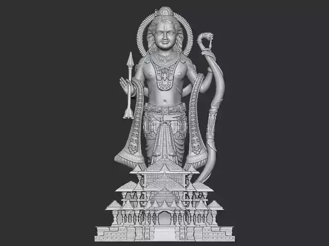 Ramlala with Temple 3D print model