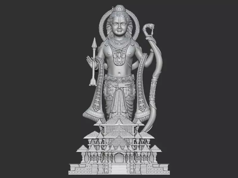 Ramlala with Temple 3D print model_0