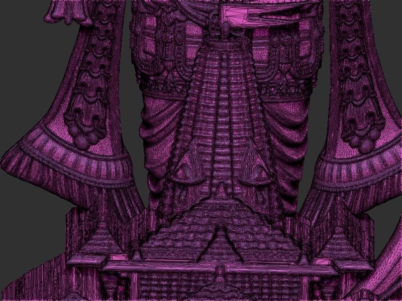 Ramlala with Temple 3D print model_22