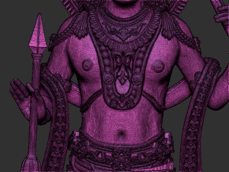 Ramlala with Temple 3D print model_23