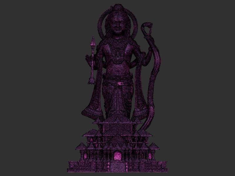 Ramlala with Temple 3D print model_20