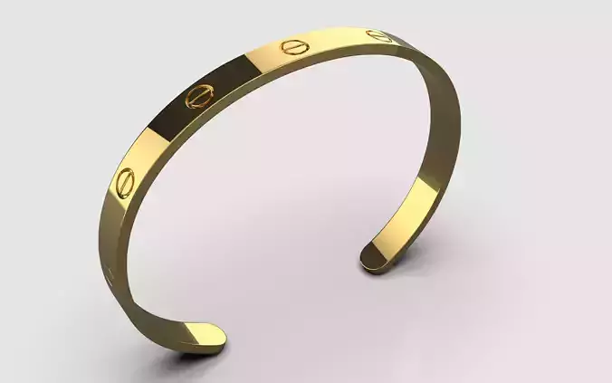 cartier Love Bracelet 3D print model