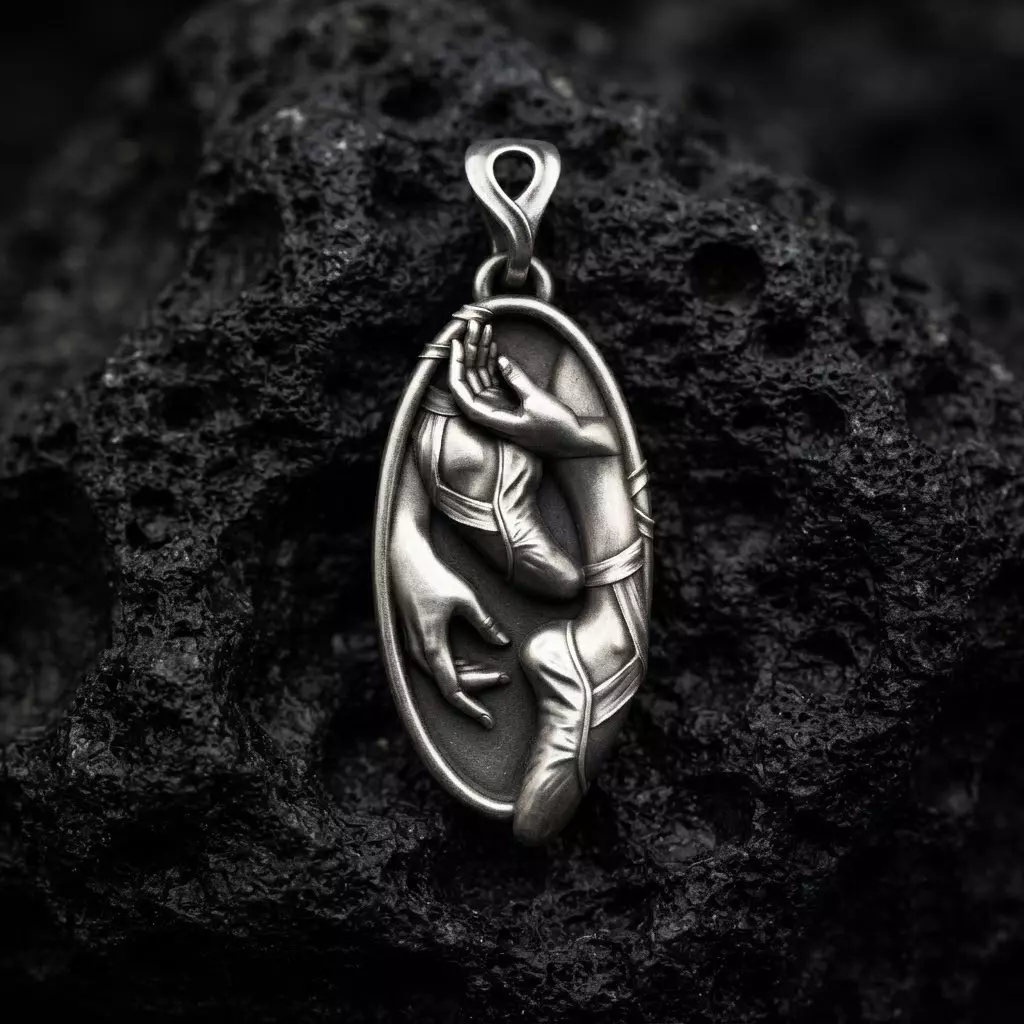 Ballet Dancer Pendant 3D print model