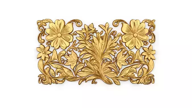 mural classic flowers decor ornament 11