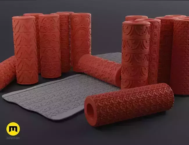 Texture Rollers - Renaissance Wide Patterns 3D print model