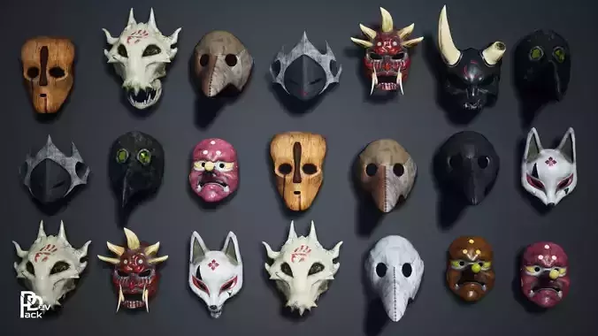 Masks 10 Assets