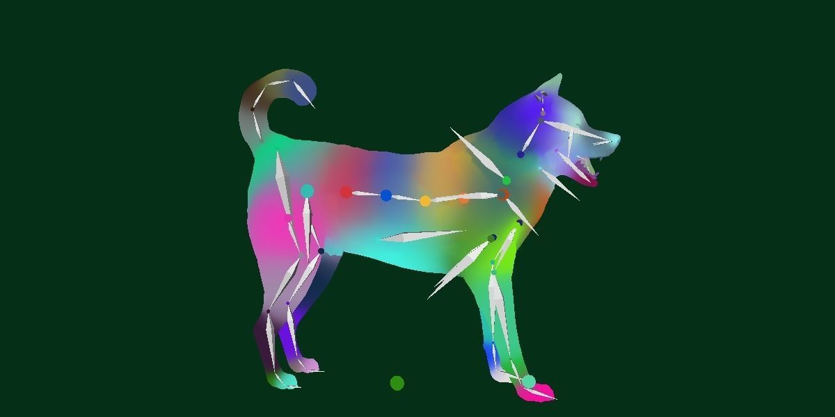 Kai Ken Tora Inu Dog Breed 3D model_14