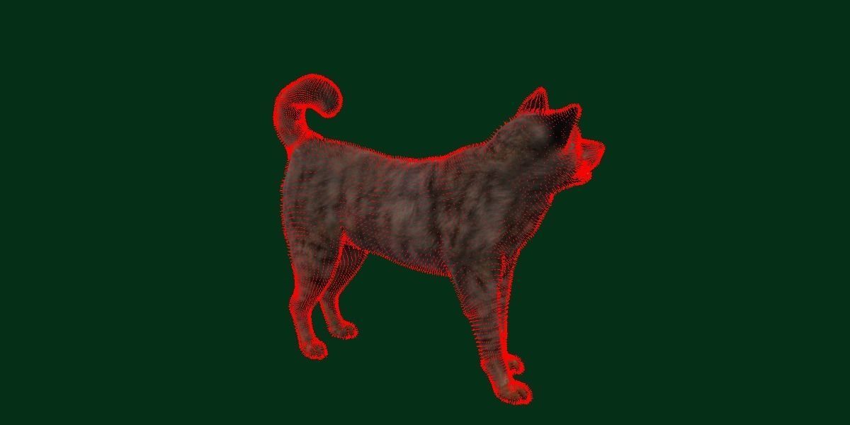 Kai Ken Tora Inu Dog Breed 3D model_9
