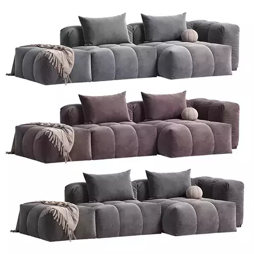 Modern Modular L Shape Sofa 02