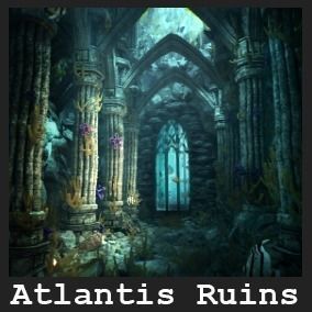 Atlantis Ruins 37 Assets Low-poly 3D model_13