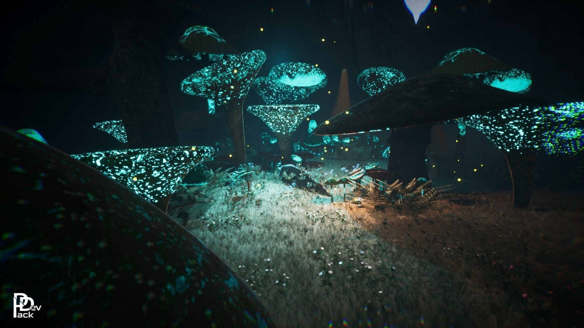 Mushroom Forest 37 Assets Low-poly 3D model_5