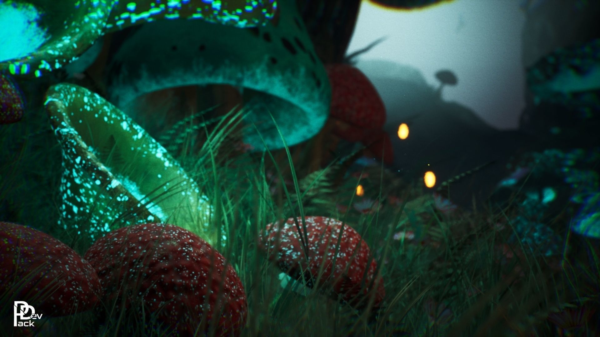 Mushroom Forest 37 Assets Low-poly 3D model_8