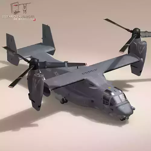 V-22 Osprey USAF 3D model