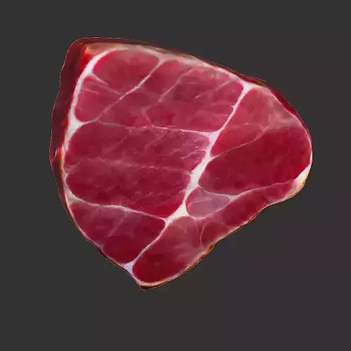 Steak  low poly meat 3D model