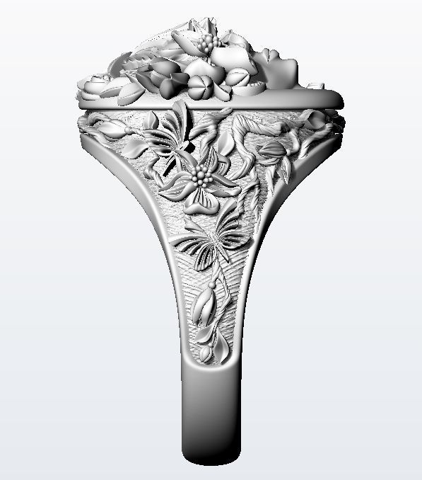 Flora ring  3D print model_16