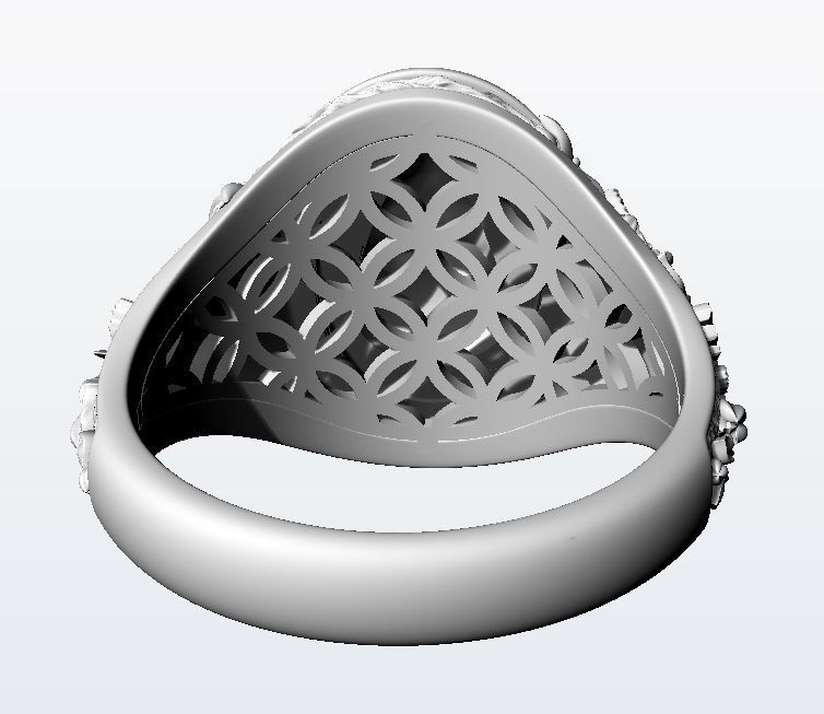 Flora ring  3D print model_17