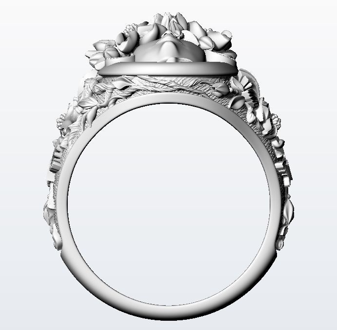 Flora ring  3D print model_15