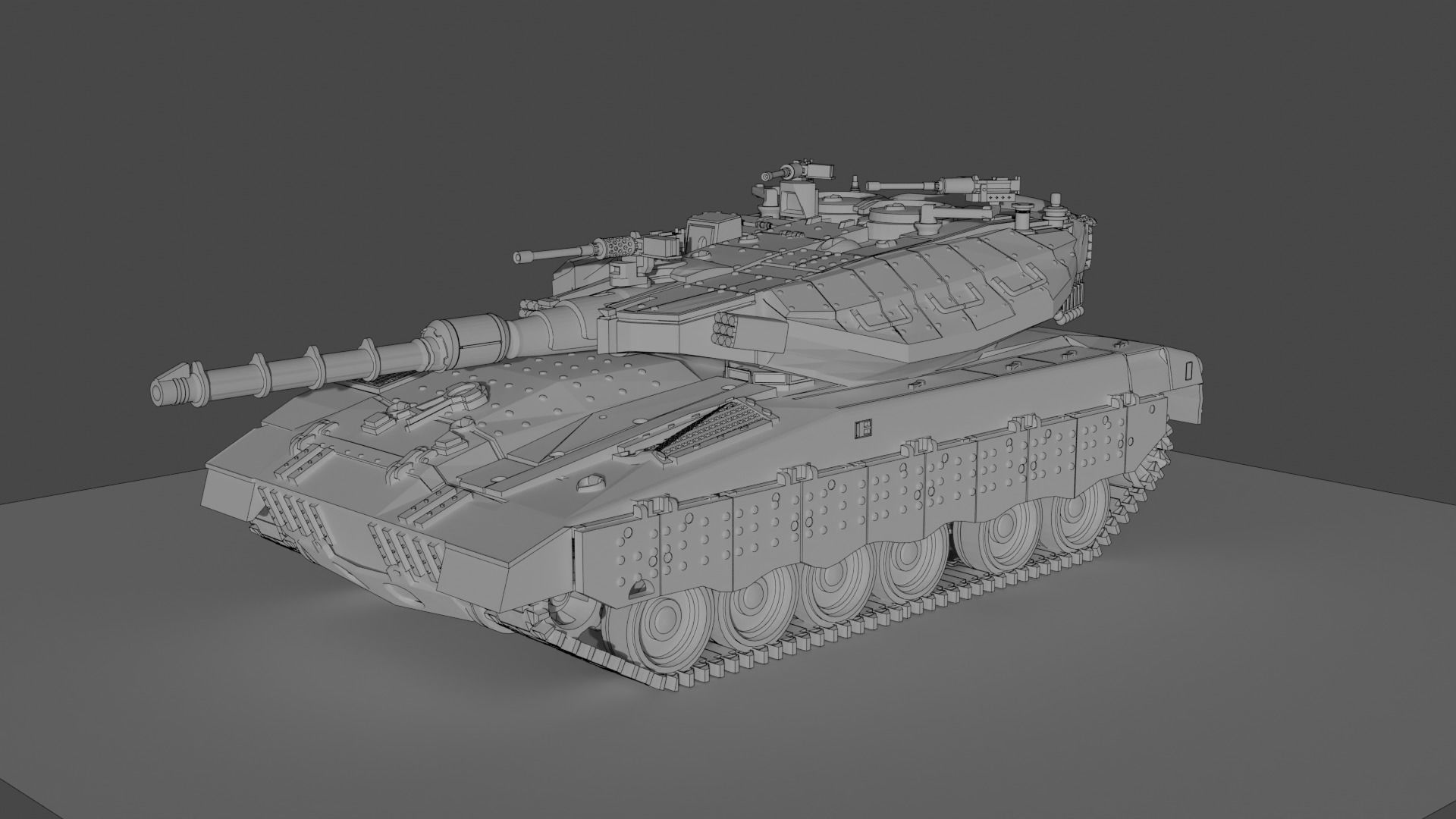 IDF Merkava MK 3 3D print model_2