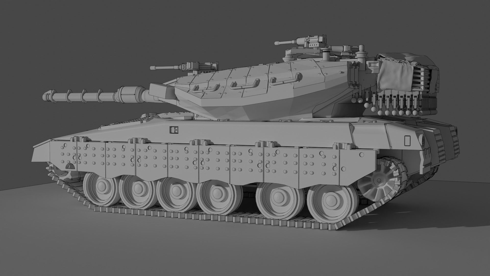 IDF Merkava MK 3 3D print model_4