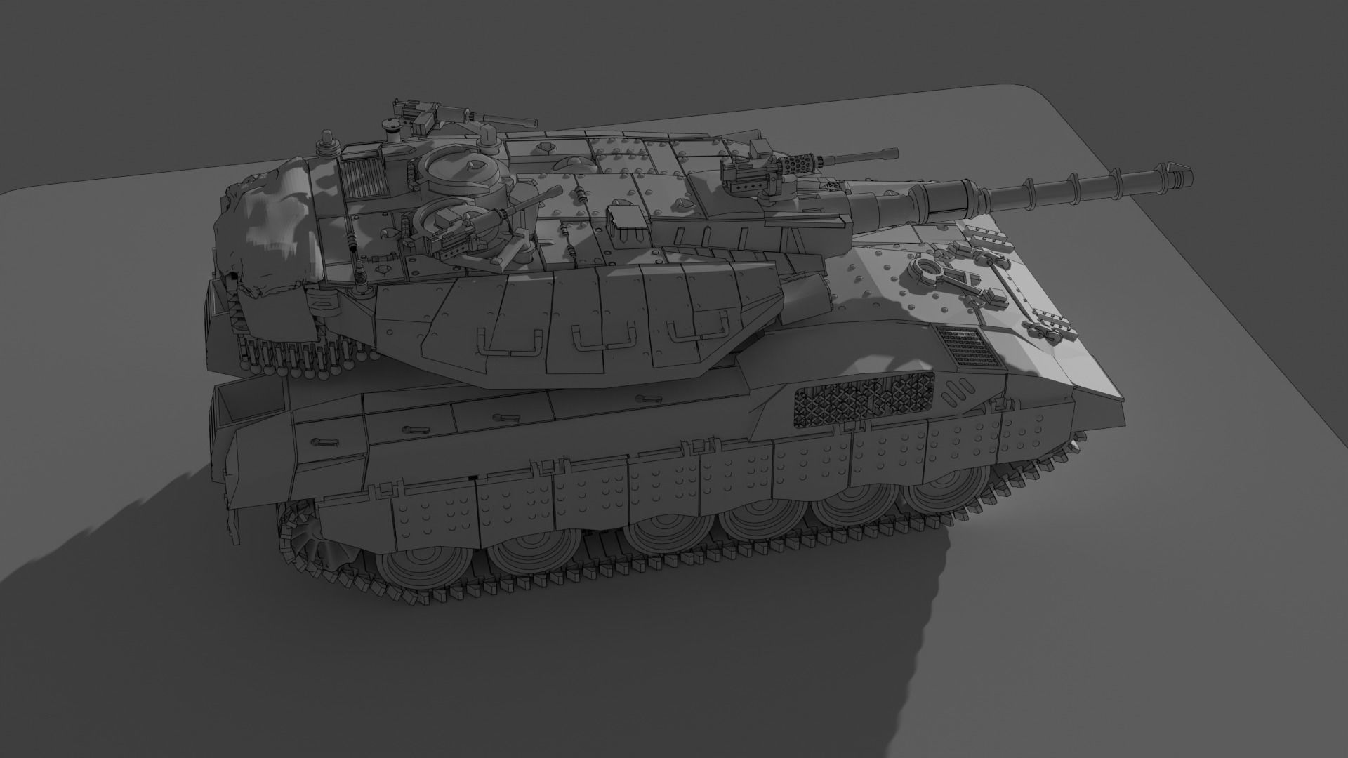 IDF Merkava MK 3 3D print model_6